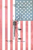 Remington Revolver & Flag, 186 #DSP112907
