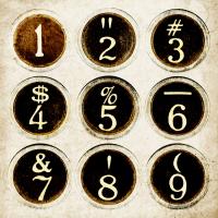 Typewriter Keys Antiqued #87152 Typewriter Keys Antiqued #87152