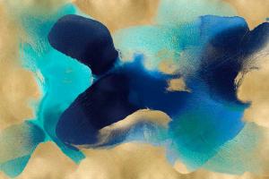 Free Form Blue on Gold #HC114193 Free Form Blue on Gold #HC114193