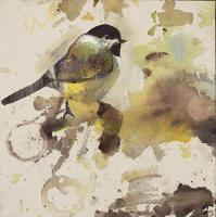 Yellow Wooland Bird #IE010-A
