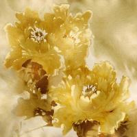 Flower Bloom on Gold I #JES113442