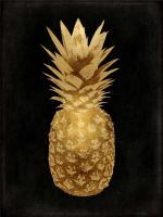 Gold Pineapple on Black II #KTB114254