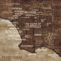 Map of Los Angeles #LW6909
