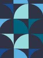 Monochrome Patterns 9 in Blue #99023