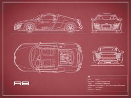 Audi R8 V10-Maroon #RGN112713