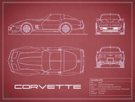 Corvette C3-Maroon #RGN112722