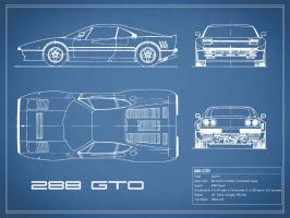 Ferrari 288-GTO-Blue #RGN112724