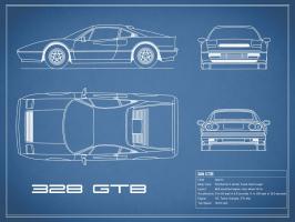 Ferrari 328-GTB-Blue #RGN112730