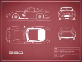 Ferrari 330-Maroon #RGN112734