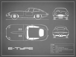 Jaguar E-Type-Grey #RGN112747