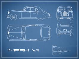 Jaguar MkVII-Blue #RGN112751