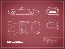 Mercedes 190-SL-Maroon #RGN112764