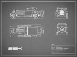 Mercedes SSK-Grey #RGN112768