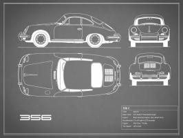 Porsche 356C-Grey #RGN112777