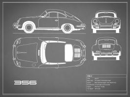 Porsche 356C-Grey #RGN112777 Porsche 356C-Grey #RGN112777