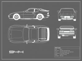 Porsche 944 Turbo-Grey #RGN112780