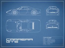 Porsche Carrera GTS-Blue #RGN112784