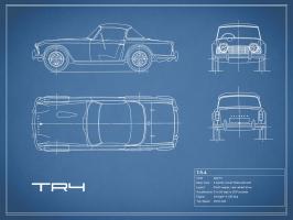 Triumph TR4-Blue #RGN112796