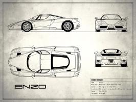 Ferrari Enzo White #RGN113200