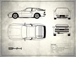 Porsche 944 Turbo White #RGN113215