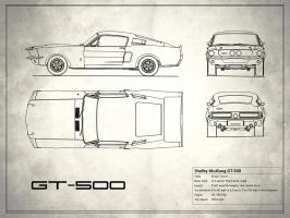 Shelby Mustang GT500 White #RGN113217