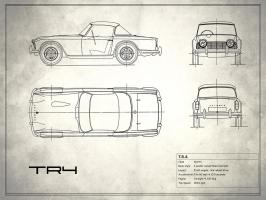 Triumph TR4 White #RGN113223