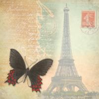 Butterfly Eiffel Tower B #87466