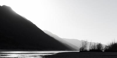 B&W glacial river #SK113980 B&W glacial river #SK113980