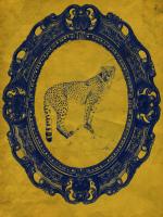 Framed Cheetah in Yellow #89767 Framed Cheetah in Yellow #89767