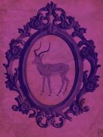 Framed Gazelle in Violet #89772 Framed Gazelle in Violet #89772