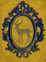 Framed Gazelle in Yellow #89773 Framed Gazelle in Yellow #89773