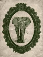 Framed Elephant in Evergreen #89790 Framed Elephant in Evergreen #89790