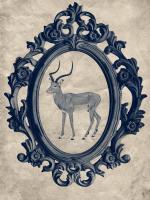 Framed Gazelle in Navy #89792 Framed Gazelle in Navy #89792