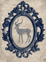 Framed Gazelle in Navy #89792