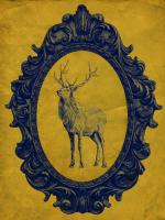 Framed Elk in Yellow #89818