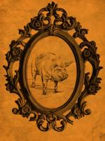 Framed Pig in Tangerine #89825