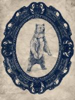 Framed Grizzly Bear in Navy #89828