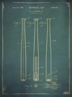 Baseball Bat Patent Blue #90000