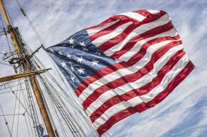 Tall Ship American Flag #92224