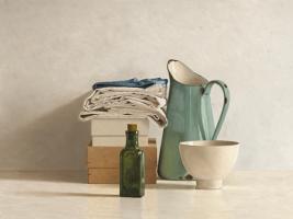 Two Boxes, Cloths, Bottle, Jug and Bowl #IG 4572 Two Boxes, Cloths, Bottle, Jug and Bowl #IG 4572