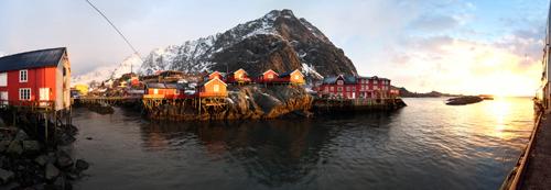 Alte Fischerhtten - Lofoten - Panorama #IG 6098