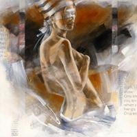 Girl with Striped Hat #IG 6947 Girl with Striped Hat #IG 6947