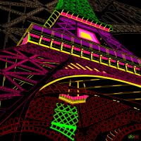 Tour Eiffel at night colors #IG 7498 Tour Eiffel at night colors #IG 7498