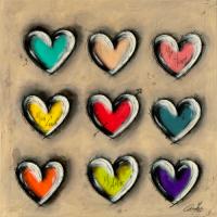 Colored Hearts I #IG 7698 Colored Hearts I #IG 7698