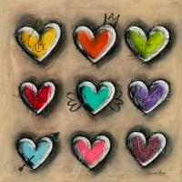 Colored Hearts III #IG 7700 Colored Hearts III #IG 7700