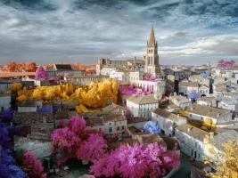 Surreal Vision of Saint-Emilion - Infrared Photography #IG 8157 Surreal Vision of Saint-Emilion - Infrared Photography #IG 8157