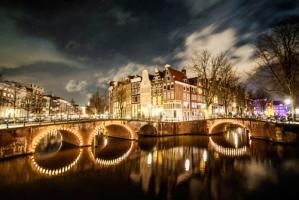 Amsterdam Illuminated Bridge #IG 9205