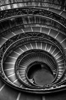 Roman Staircase black & white #IG 9306 Roman Staircase black & white #IG 9306